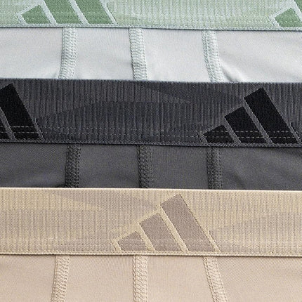 adidas Mens Microfiber 3-Pack Boxer Briefs Casual Casual - Black