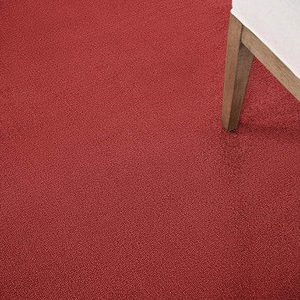 Nourison Essentials Indoor/Outdoor Brick Red 7' x Square Area Rug, Easy Cleaning, Non Shedding, Bed Room, Living Room, Dining Room, Backyard, Deck, Patio (7 Square)
