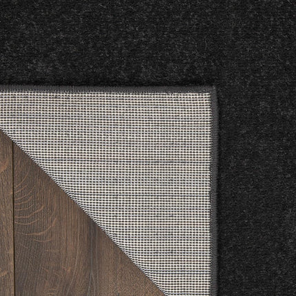 Tapis Nourison Essentials uni contemporain noir 7' x 10', 7' x 10'