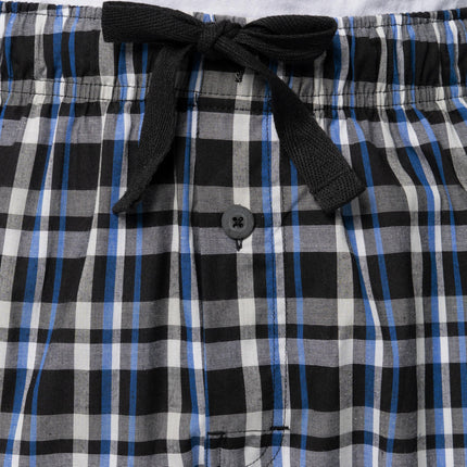Fruit of the Loom Mens Broadcloth Woven Sleep Pajama Pant, Black, 4XL