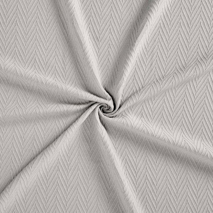 Superior Metro All-Season Cotton Blanket, Woven Blanket for Couch, Bed, Bedding, Farmhouse, Home Essentials, Cute and Cozy Bohemian Blankets, Herringbone Weave, California King, Silver