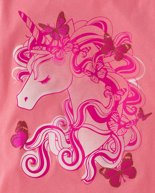 T-shirts graphiques à manches courtes The Children's Place Girls All Holidays, lots multiples, Licorne/Rêveuse/Tournesol, Grande taille