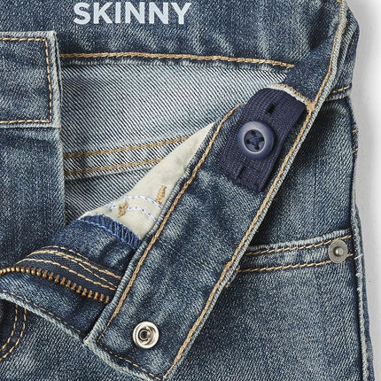 The Children's Place Multipack Jean skinny extensible pour garçon, délavé noir/délavé gris colombe/délavé TAFT/délavé marée 4 paquets, 8