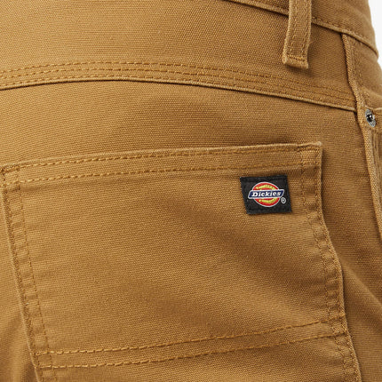 Dickies Workwear - Trousers for Men, Duck Carpenter Pants, Regular Fit, Brown Duck, 32W
