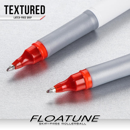 Pentel Floatune Rollerball, punta mediana de 0.8 mm, tinta azul, paquete de 8 bolígrafos (BY108PF8C)