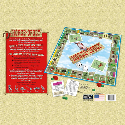 Horse-Opoly Board Game by Late For The Sky