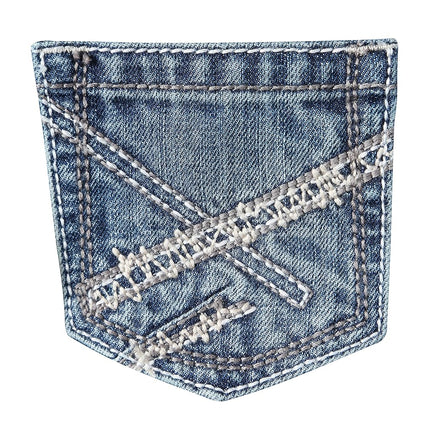 Wrangler Jeans vaqueros vintage de corte de bota 20x para niños grandes, Breaking Barriers, 10 regulares