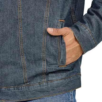 Wrangler Mens 74256rt Denim-jackets, Denim/Rustic Sherpa, M UK