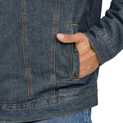 Wrangler Mens 74256rt Denim-jackets, Denim/Rustic Sherpa, M UK