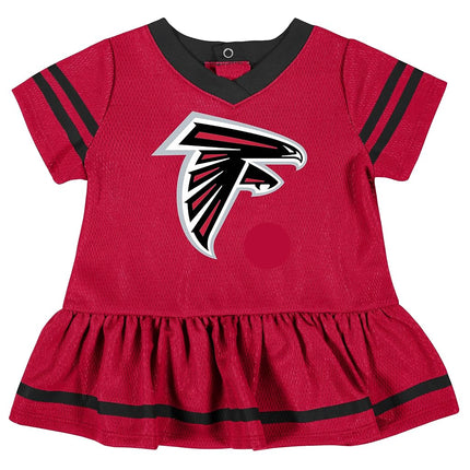 Gerber Girls' NFL Team Jersey Dress and Diaper Cover, Team Color, 18 Months