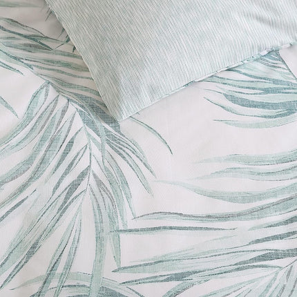 Tommy Bahama- King Duvet Cover Set, Reversible Cotton Bedding Set with Matching Shams, Tropical Home Décor (Canyon Palms Green, King)
