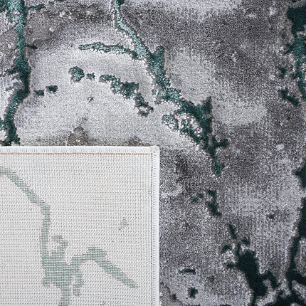 Alfombra Safavieh Craft Collection CFT877Y Moderna Abstracta, 2' 7" x 5', Gris/Verde