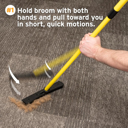 Evriholder Furemover Pet Hair Removal Broom and Lint Brush Combo with Squeegee and Telescoping Handle