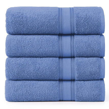 LANE LINEN 100% Cotton 4 Pack Bath Sheets (35"x66"