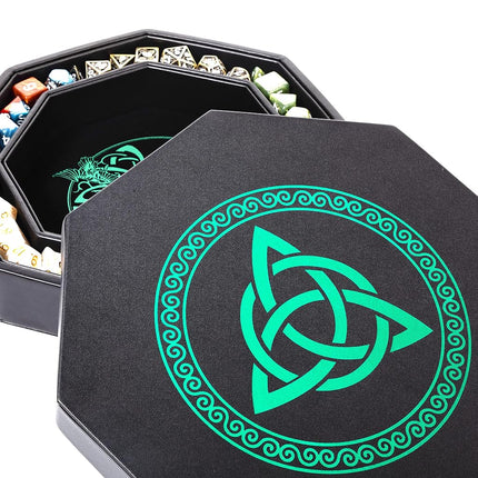 Premium Dice Tray for DND, Detailed World Tree & T