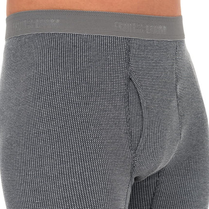 Fruit of the Loom Men's Recycled Premium Waffle Thermal Underwear Long Johns Bottom (1, 2, 3, and 4 Packs) Pajama, Greystone Heather, 5X-Large