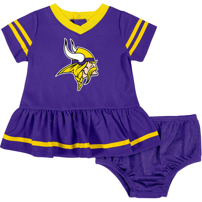NFL Minnesota Vikings Dress And Diaper Cover, Blac