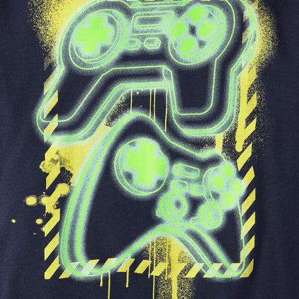 The Children's Place Boys' 3-Pack Short Sleeve Graphic T-Shirt, Game Controller/Dual Game Controller/Gaming, Medium