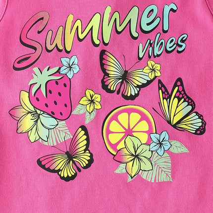 The Children's Place Girls' Graphic Fringe Tank Tops, Sugarcandy 4-Pack, X-Large