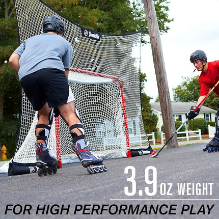 Franklin Sports Palets de hockey sur roulettes NHL Street - (6) Palets de hockey sur roulettes Pro Commander pour l'entraînement - Palets de hockey sur roulettes avec roulettes - Palet de hockey extérieur parfait - Rouge