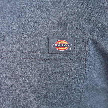 Dickies Men's Long Sleeve Heavyweight Crew Neck, Dark Denim Heather, Medium
