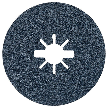 BOSCH FBX5100 25-Pack 5 in. X-Lock Fine Grit Abrasive Fiber Discs 100 Grit Compatible with 7/8 in. Arbor for Applications in Metal Surface Finishing, Weld Blending, Rust Removal