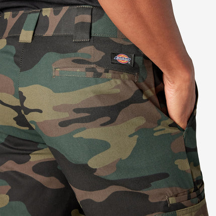 Pantalones cargo ajustados para hombre Dickies, camuflaje verde cazador, 36W x 30L