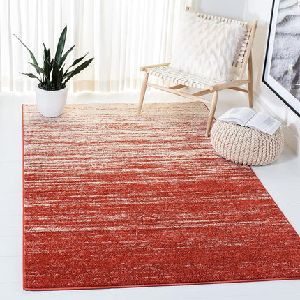Safavieh Modern Ombre Indoor Woven Rectangle Area Rug, Adirondack Collection, ADR113, in Orange/Grey, 91 X 152 cm for Living Room, Bedroom or Any Indoor Space