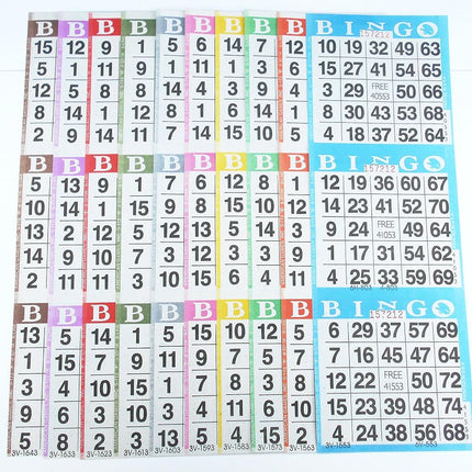 SmallToys Bingo Paper Game Cards - 3 Cards - 10 Sh