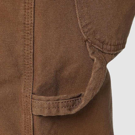 Dickies Men's Relaxed Fit Straight Leg Carpenter Duck Jean, Brown, 44Wx34L