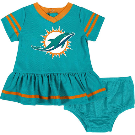 Gerber Girls' NFL Team Jersey Dress and Diaper Cover, Team Color, 18 Months