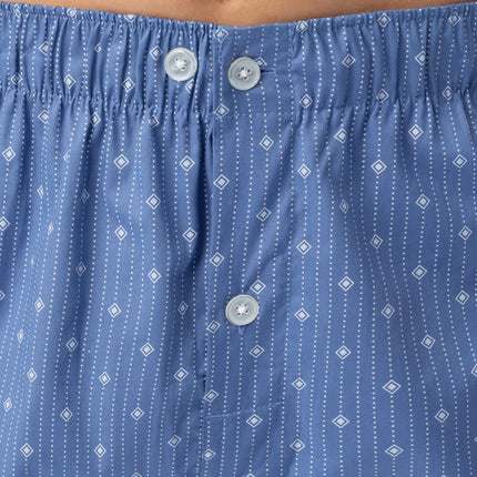 Fruit of the Loom Conjunto de pijama de popelina de manga larga para hombre, azul medio, 5X