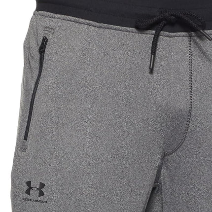 Under Armour Men's Sportstyle Tricot Warm and Comfortable Fleece Tracksuit Bottoms Jogger Bottoms with Pockets, Carbon Heather-Black (1290261-090), S UK