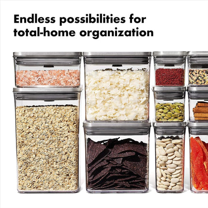 OXO Steel POP 2.0 Rectangle, Medium - 2.6 L / 2.7 Qt