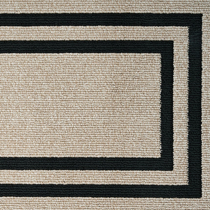 Nautica – Runner Rug | Indoor Runners for Hallways and Entry Rugs| Non-Slip and Non-Skid Entry and Kitchen Door Mat| Machine Washable Entryway Carpet Rugs | 2'2" x 5' | Double Border Natural Twist
