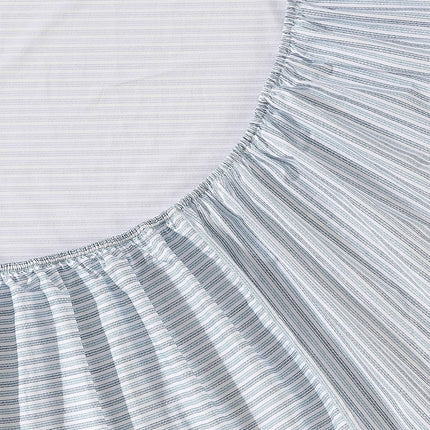Eddie Bauer Home | Percale Collection | Sheet Set - 100% Cotton, Crisp & Cool, Lightweight & Moisture-Wicking Bedding, King, Ticking Stripe