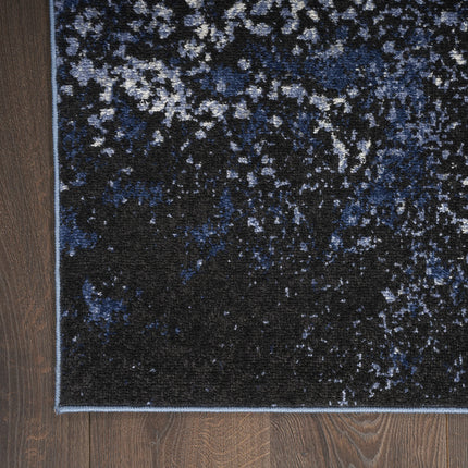 Nourison Passion Abstract Light Blue 5'9" x 3'9" Area Rug, Easy Cleaning, Non Shedding, Bedroom, Living Room, Dining Room, Kitchen