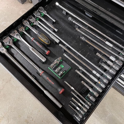 3D Tool Trays MagAttach Ratchet Organizer Kit (3 Piece Set, Red/Black)