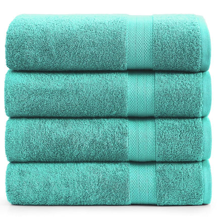 LANE LINEN Bathroom Towels Set (4 Pack)- 100% Cott