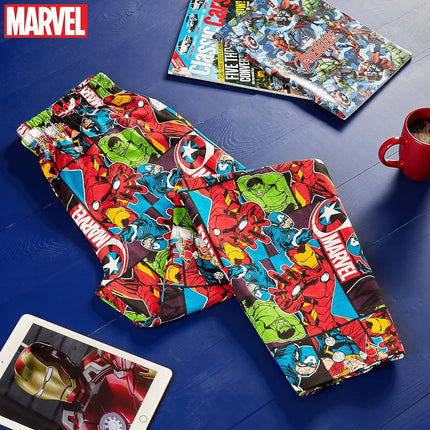 Marvel Avengers Men Teenagers Pyjama Bottoms, Comfy Nightwear Sleepwear Lounge Pants, Gifts for Him (M, Multi Avengers)
