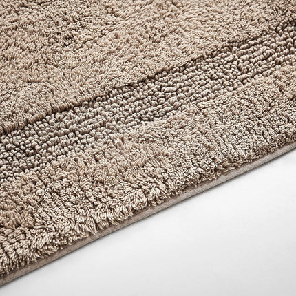NauticaHome | Collection Peniston | Tapis de Bain - 100% Coton, Ultra Doux & Absorbant, Certifié Oeko-Tex, Dos Antidérapant, 60 x 22, Marron