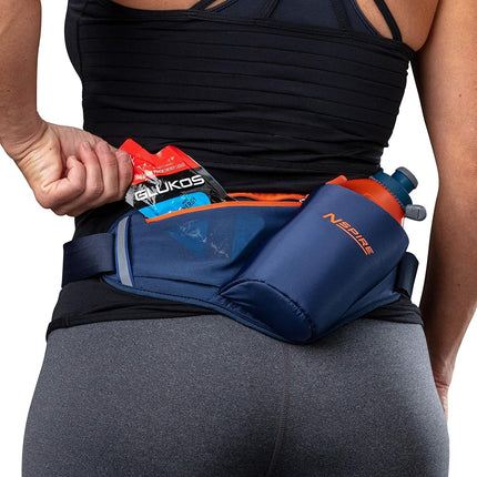 Nspire Hydration Waist Pack con botella de 18 oz y área de almacenamiento – Para correr, senderismo, caminar, camping, ciclismo