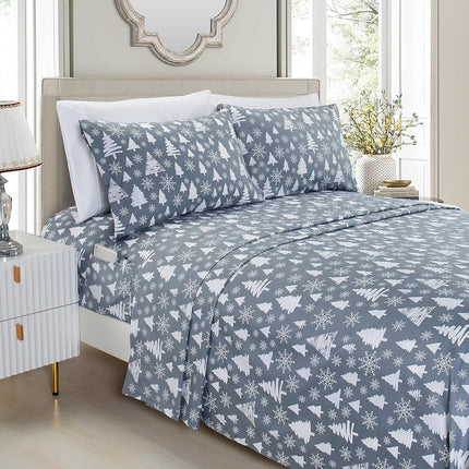 Elegant Comfort Luxury Soft Bed Sheets Holiday Pat