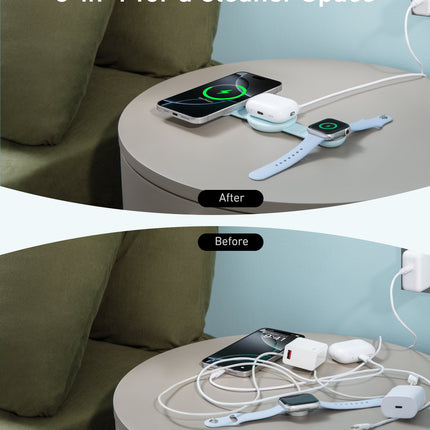 Anker MagGo Wireless Charging Station (3-in-1, Foldable Pad)