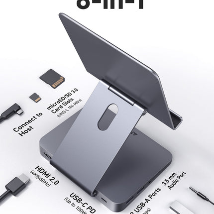 Anker 551 USB-C Hub (8-in-1, Tablet Stand)