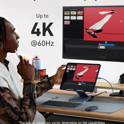 Anker 551 USB-C Hub (8-in-1, Tablet Stand)
