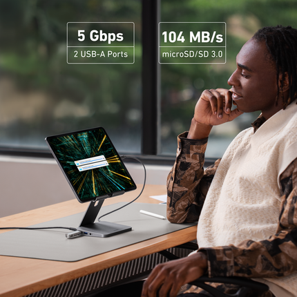 Anker 551 USB-C Hub (8-in-1, Tablet Stand)