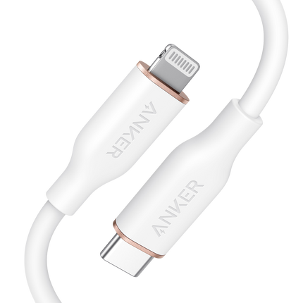 Anker <b>641</b> USB-C to Lightning Cable (Flow, 3 ft Silicone)