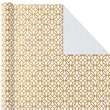 Hallmark Birthday Wrapping Paper Rolls for Graduation, Wedding, Baby Shower, Bridal Shower - Floral, White and Gold & Polka Dot Gift Wrap Paper (Set of 6 Assorted Rolls: 180 sq. ft. TTL.)
