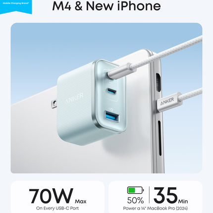 Anker Nano Charger (70W, 3 Ports)
